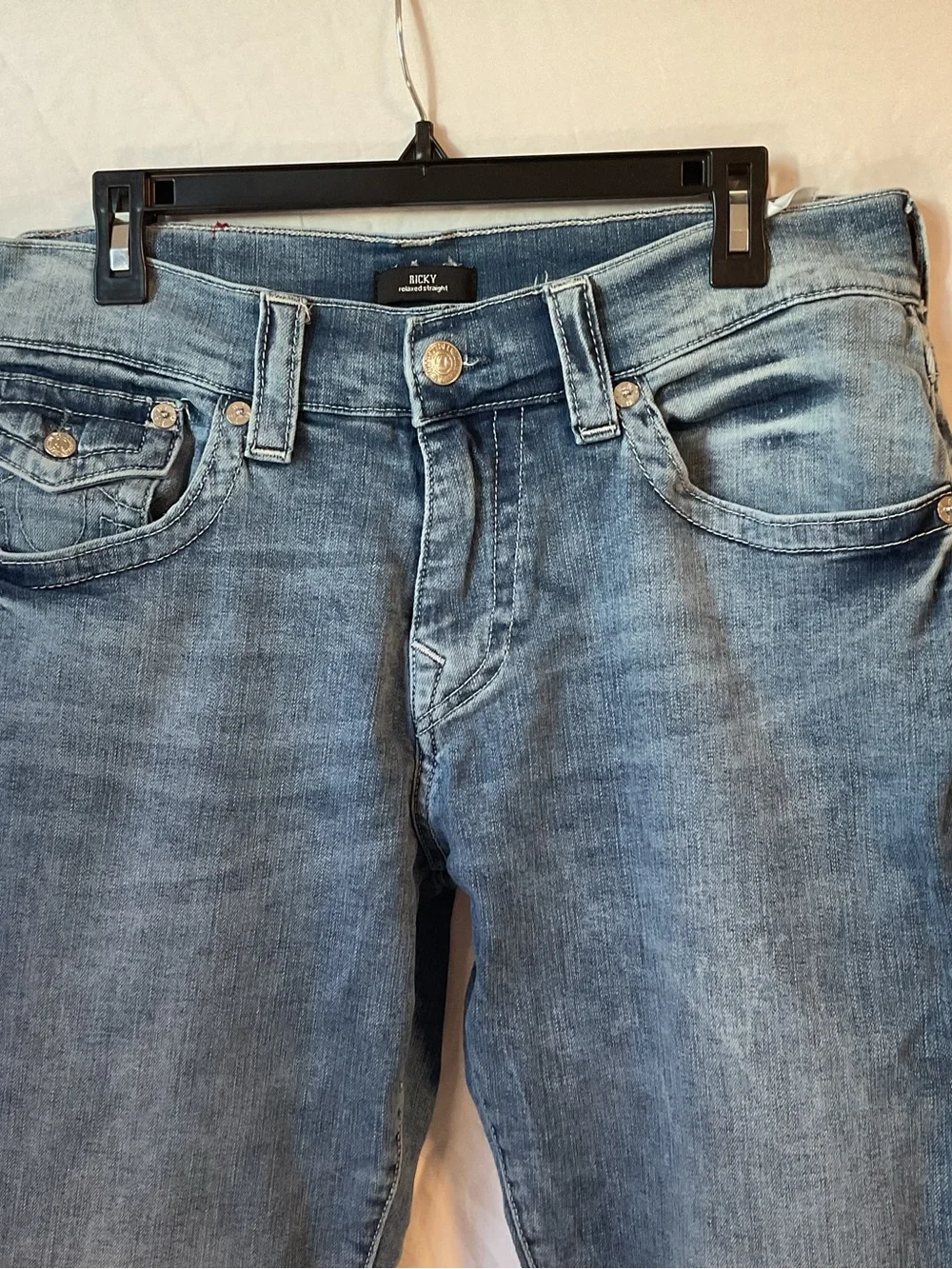True Religion Ricky Relaxed Straight Jeans Size 34